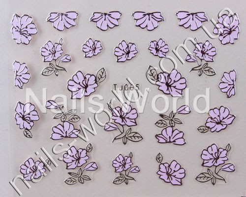 Stickers pink-silver №005