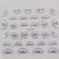 Stickers white-silver №019