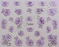 Stickers pink-silver №008