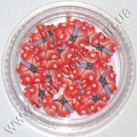 Fimo butterfly Red (red), 50 pcs.