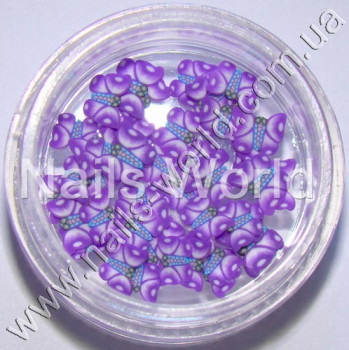 Фимо бабочка Purple (фиолетовая), 50 шт. 