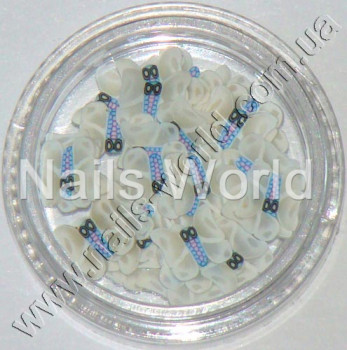 Фимо бабочка White (белая), 50 шт. 