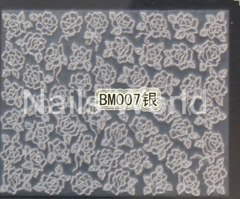 Срібні наклейки BМ-007