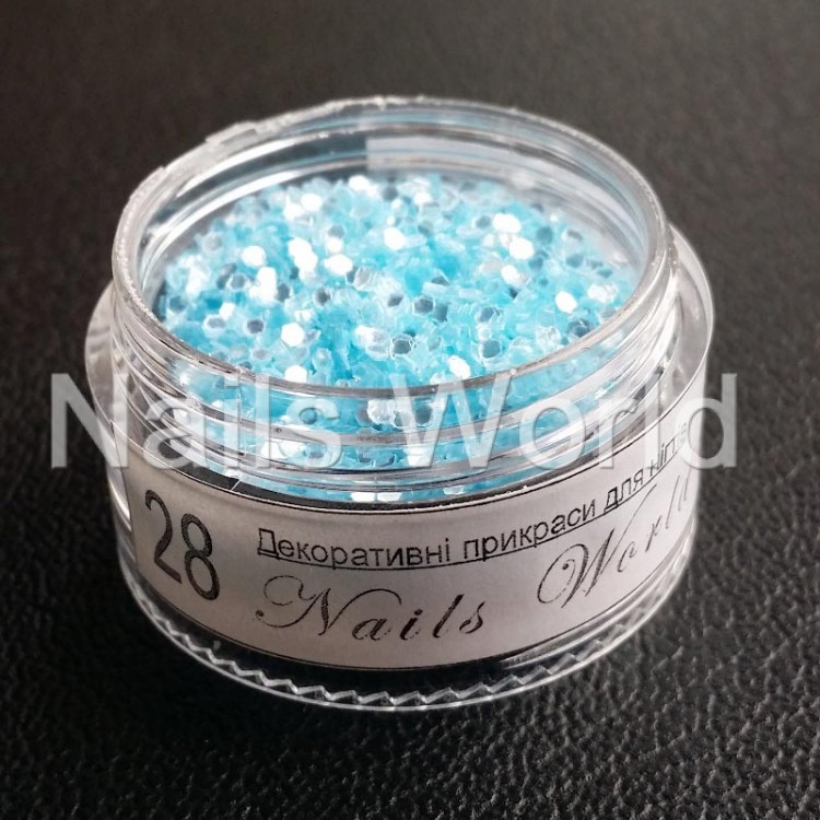 Блестки-бриллиант 1мм, №028