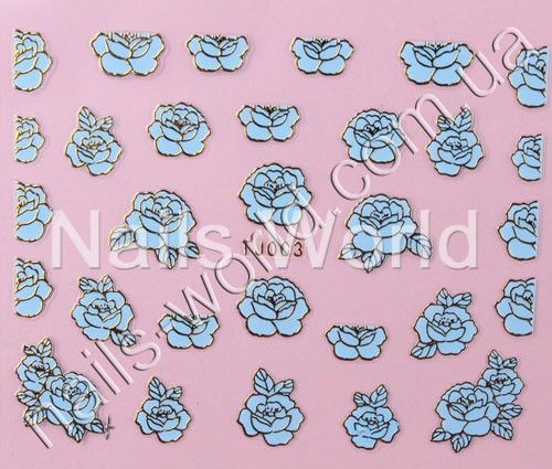 Stickers blue-gold №003
