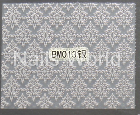 Наклейки срібні BМ-013