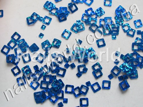 Decorative squares, blue