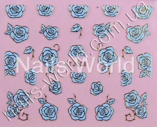 Stickers blue-gold №008