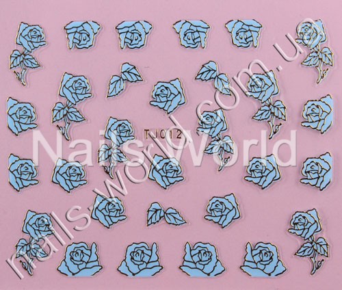 Stickers blue-gold №012