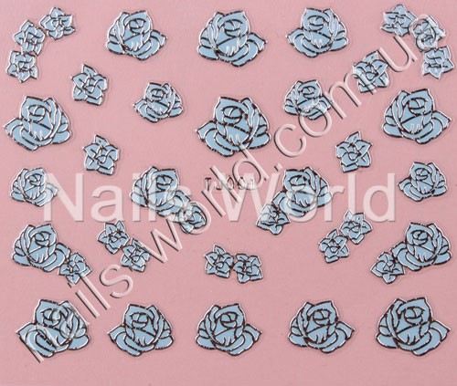 Stickers blue-silver №001