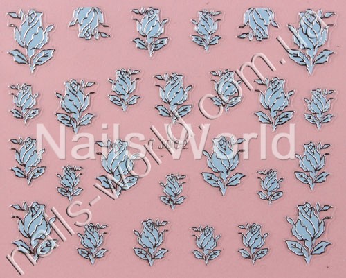 Stickers blue-silver №002