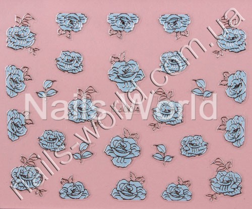 Stickers blue-silver №004