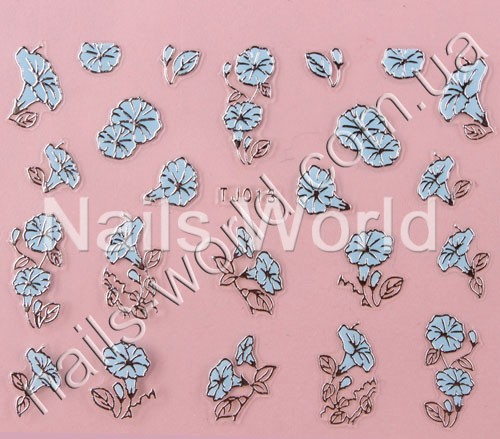 Stickers blue-silver №013