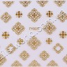 Наклейки золотые №023
