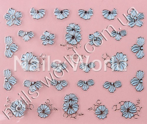 Stickers blue-silver №015
