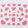 Наклейки Fuchsia-gold №037