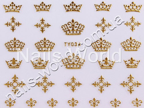 Gold stickers №034