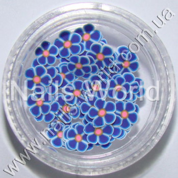 Фимо цветы Flowers Dark Blue(темно-синий), 50 шт. 