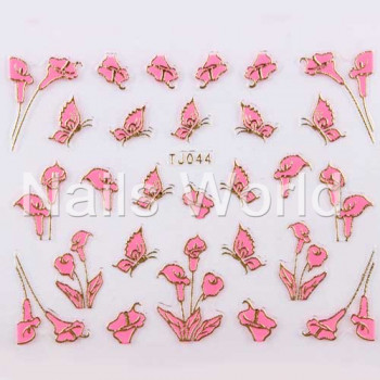 Наклейки Fuchsia-gold №044 