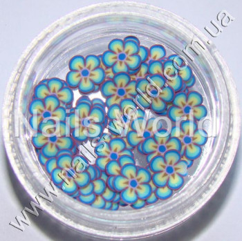 Фимо цветы Flowers Light White Blue, 50 шт. 