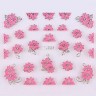 Наклейки Fuchsia-silver №026
