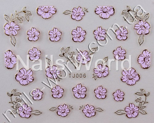 Rose gold stickers №006