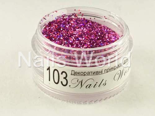 Glitter "Nails World" №103