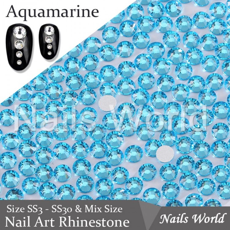 Aquamarine, 100pcs