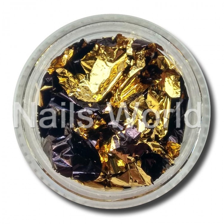 Foil zhata (potal), 2-sided gold-black
