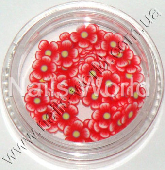 Фимо цветы Flowers Red, 50 шт. 