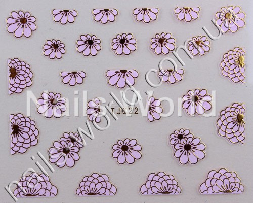 Rose gold stickers №022