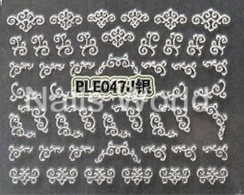 Наклейки серебряные №047 