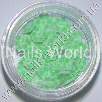 Фимо цветы Hibiscus rosa-sinensis Ligth Green, 50 шт. 