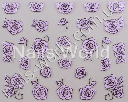 Stickers pink-silver №008