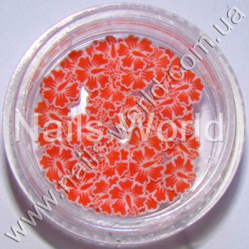 Фимо цветы Hibiscus rosa-sinensis Red, 50 шт. 