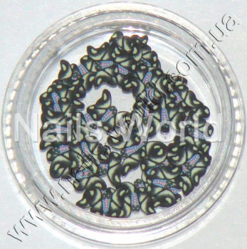 Фимо бабочка Black (черная), 50 шт. 