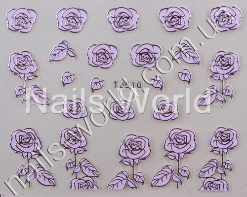 Stickers pink-silver №010