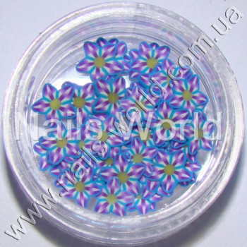 Фимо цветы Star Blue, 50 шт. 